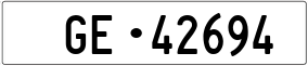 Trailer License Plate